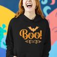Boo Ghost Bat Halloween Quote Women Hoodie Gifts for Her