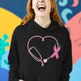 Breast Cancer Awareness Doctor Nurse Stethoscope Women Hoodie Gifts for Her