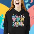 Bunny Ears Cute Tooth Dental Squad Dentist Easter Day Women Hoodie Gifts for Her