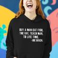 Buy A Man Eat Fish Joe Biden Women Hoodie Gifts for Her