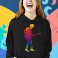 Cool Colorful Music Guitar Guy Women Hoodie Gifts for Her