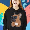Cool French Bulldog Sunglasses Women Hoodie Gifts for Her