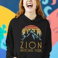 Cool Gift Vintage Retro Zion National Park Utah Gift Tshirt Women Hoodie Gifts for Her