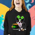 Cute Boston Terrier Shamrock St Patricks Day Women Hoodie Gifts for Her