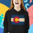 Denver Flag Grunge Colorado Women Hoodie Gifts for Her