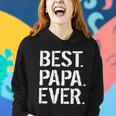 Distressed Best Papa Ever Fathers Day Tshirt Women Hoodie Gifts for Her
