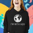 Distressed Earth Day Im With Her Science March Tshirt Women Hoodie Gifts for Her