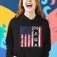 Donald Trump Maga American Flag Gift Women Hoodie Gifts for Her