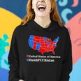 Dumbfuckistan Vs United States Of America Election Map Republicans Women Hoodie Gifts for Her