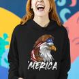 Eagle Mullet Merica 4Th Of July Usa American Flag Patriotic Great Gift Women Hoodie Gifts for Her