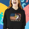 Eagle Mullet Usa American Flag Merica 4Th Of July Gift Women Hoodie Gifts for Her