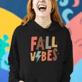 Fall Colorful Fall Vibes For You Idea Design Women Hoodie Graphic Print Hooded Sweatshirt Gifts for Her