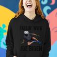 Falling With Joe Biden Falls Off On His Bike Funny Meme Women Hoodie Gifts for Her