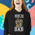 Firefighter Proud Fire Dad Firefighter Dad Of A Fireman Father Women Hoodie Gifts for Her