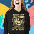 Firefighter Proud Retired Firefighter Like A Regular Only Way Happier_ Women Hoodie Gifts for Her
