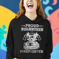 Firefighter Proud Volunteer Firefighter Fire Department Fireman Women Hoodie Gifts for Her