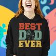 Firefighter Retro Best Dad Ever Firefighter Daddy Happy Fathers Day V2 Women Hoodie Gifts for Her