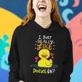 Funny Duck Ducks Rubber Gift Women Hoodie Gifts for Her