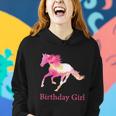 Funny Gift For Girls Kids Birthday Pink Watercolor Horse Gift Women Hoodie Gifts for Her