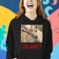 Funny Horned Scapegoat Tee I Did What Women Hoodie Gifts for Her