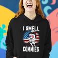 Funny Reagan Political Humor I Smell Commies Reaganomics Women Hoodie Gifts for Her