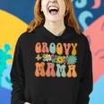 Funny Retro Groovy Birthday Family Matching Cute Groovy Mama Women Hoodie Gifts for Her