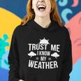 Funny Weather Meteorologist Gift Forecaster Weatherman Climate Fun Gift Women Hoodie Gifts for Her