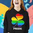 Gay Pride Cloverleaf Rainbow Tshirt Women Hoodie Gifts for Her