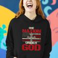 God Christian Us Flag Funny 4Th Of July Faith Women Hoodie Gifts for Her