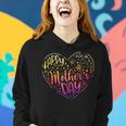 Happy Mothers Day With Tie-Dye Heart Mothers Day Women Hoodie Graphic Print Hooded Sweatshirt Gifts for Her