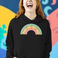 Hippie Rainbow Make Art Not War Custom Women Hoodie Graphic Print Hooded Sweatshirt Gifts for Her