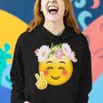 Hippy Smiley Face Peace Sign Tshirt Women Hoodie Gifts for Her