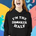 Im The Drunker Half Irish Shamrock St Patricks Day T-Shirt Graphic Design Printed Casual Daily Basic Women Hoodie Gifts for Her