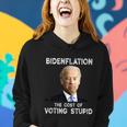 Joe Biden Bidenflation The Cost Of Voting Stupid Women Hoodie Gifts for Her