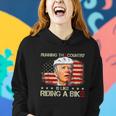 Joe Biden Falling Off Bike Running The Country Is Like Riding A Bike V2 Women Hoodie Gifts for Her