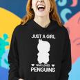 Just A Girl Who Loves Penguins Gentoo Adelie Penguin Lovers Funny Gift Women Hoodie Gifts for Her
