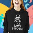 Keep Calm Im A Law Student Funny School Student Teachers Graphics Plus Size Women Hoodie Gifts for Her