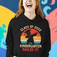 Kids Kindergarten Graduation Dabbing Boy Class Of 2022 Nailed It Women Hoodie Gifts for Her