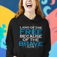 Land Of The Free Because Of The Brave Usa Women Hoodie Gifts for Her