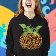 Leopard Print Pumpkin Women Hoodie Gifts for Her