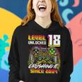 Level 18 Unlocked Crushing It 2004 Video Game 18Th Birthday Women Hoodie Gifts for Her