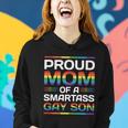 Lgbt Proud Mom Of A Smartass Pride Month Women Hoodie Gifts for Her