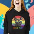 Lgbtq Ally Cat Rainbow Gay Pride Flag Lgbt Funny Gift V2 Women Hoodie Gifts for Her