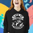 Life Is Better Fishing Women Hoodie Gifts for Her