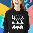Little Witch Bat Funny Halloween Quote Women Hoodie Gifts for Her