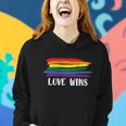 Love Wins Lgbt Gay Pride Lesbian Bisexual Ally Quote V2 Women Hoodie Gifts for Her