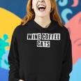 Lovely Funny Cool Sarcastic Wine Coffee Cats Women Hoodie Gifts for Her