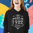 Made In 1922 Aged To Perfection Vintage 100Th Birthday Women Hoodie Gifts for Her