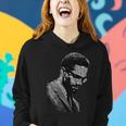 Malcolm X Black And White Portrait Women Hoodie Gifts for Her