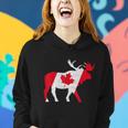 Maple Leaf Animal Canadian Flag Canada Est 1867 Men Women Women Hoodie Gifts for Her